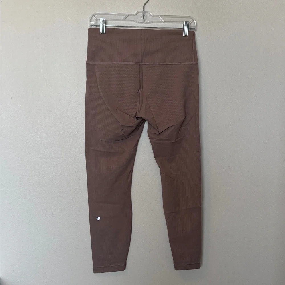 Lululemon Ribbed Brown/Tan Leggings - Picture 4 of 7